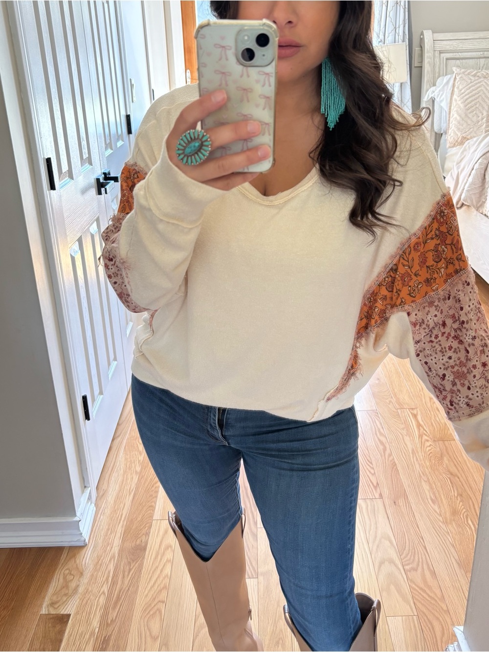 Coco + jaimeson patchwork sweater pullover - Picture 2 of 6